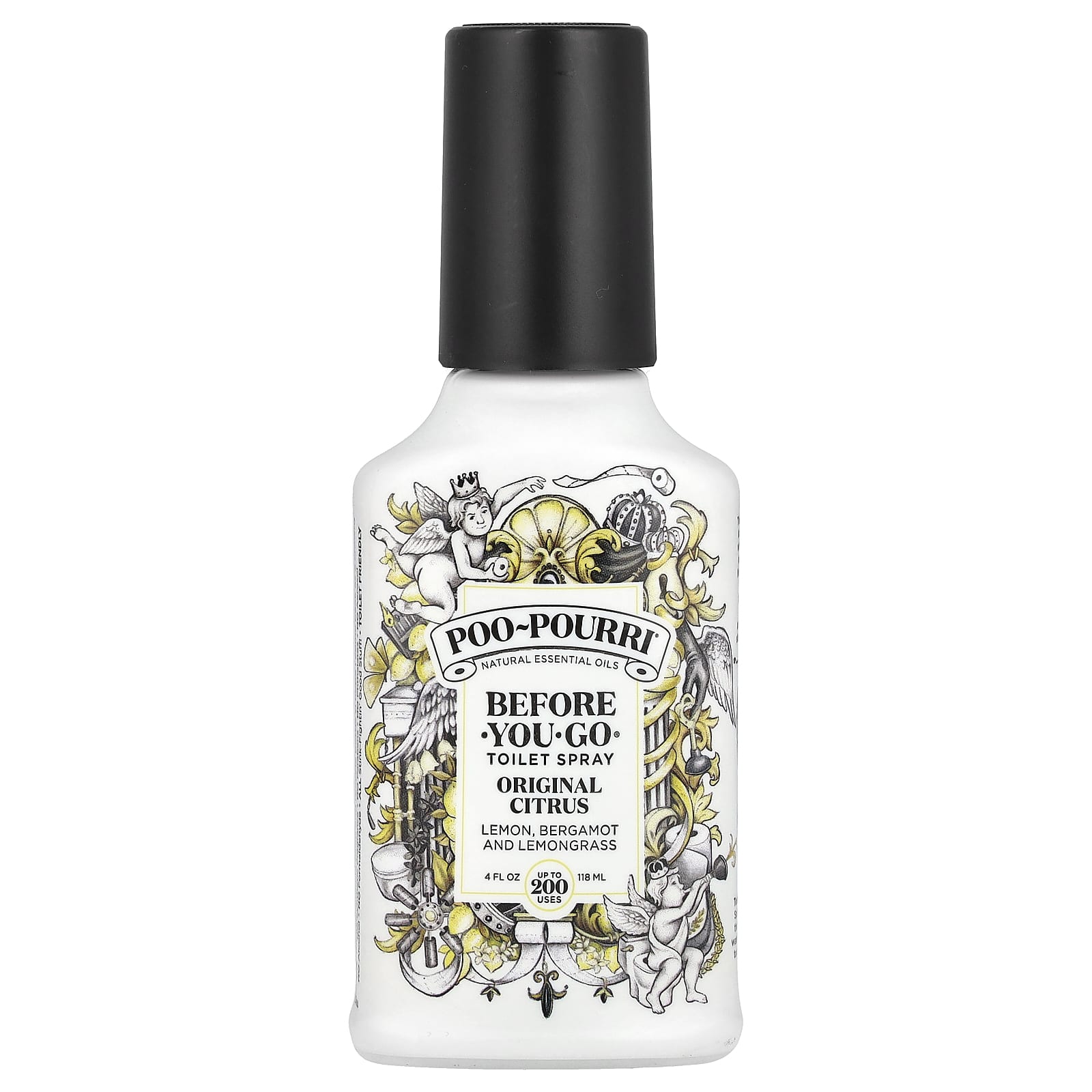 Poo-Pourri, Before-You-Go, спрей-освежитель для туалета, с цитрусовым ароматом, 118 мл (4 жидк. унции)