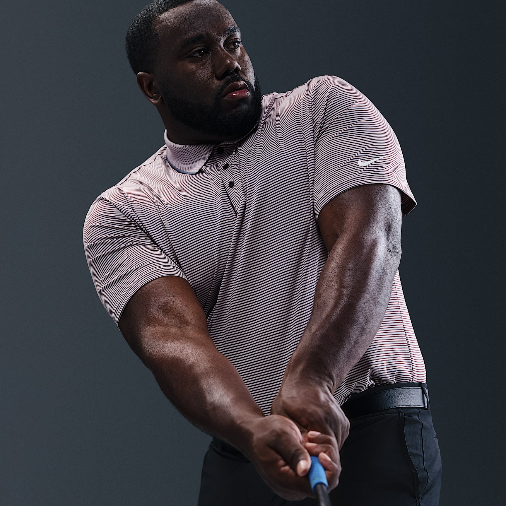 Nike Tour Men's Dri-FIT Striped Golf Polo