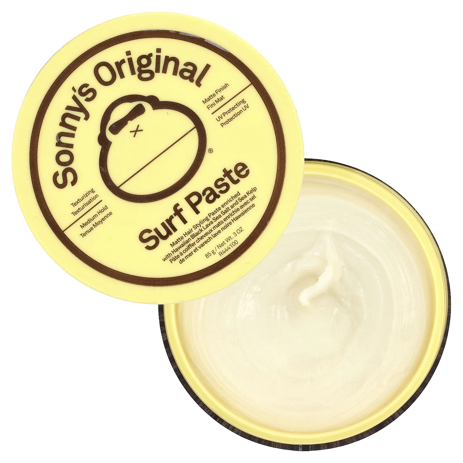 Sun Bum, Sonny's Original Surf Paste, матовая паста для укладки волос, средней фиксации, 85 г (3 унции)