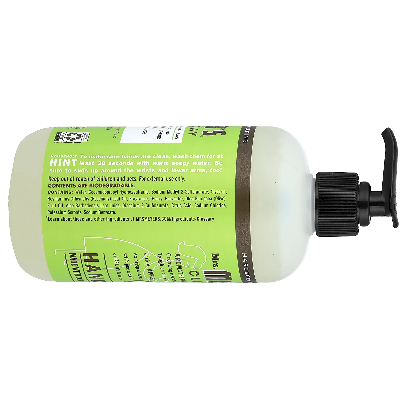Mrs. Meyers Clean Day, Мыло для рук, яблоко, 370 мл (12,5 жидк. Унции)