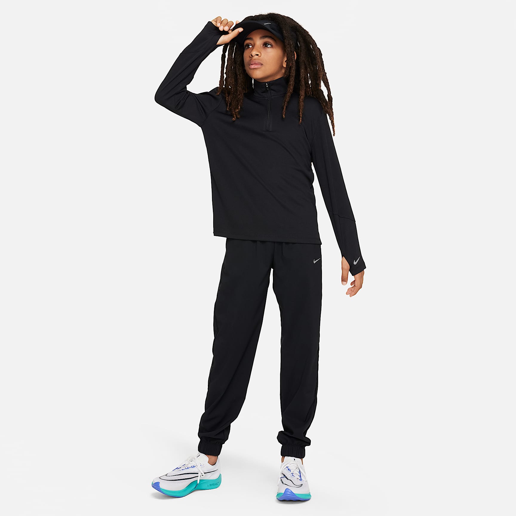 Nike Multi Big Kids' (Boys') Dri-FIT UV Long-Sleeve 1/2-Zip Top
