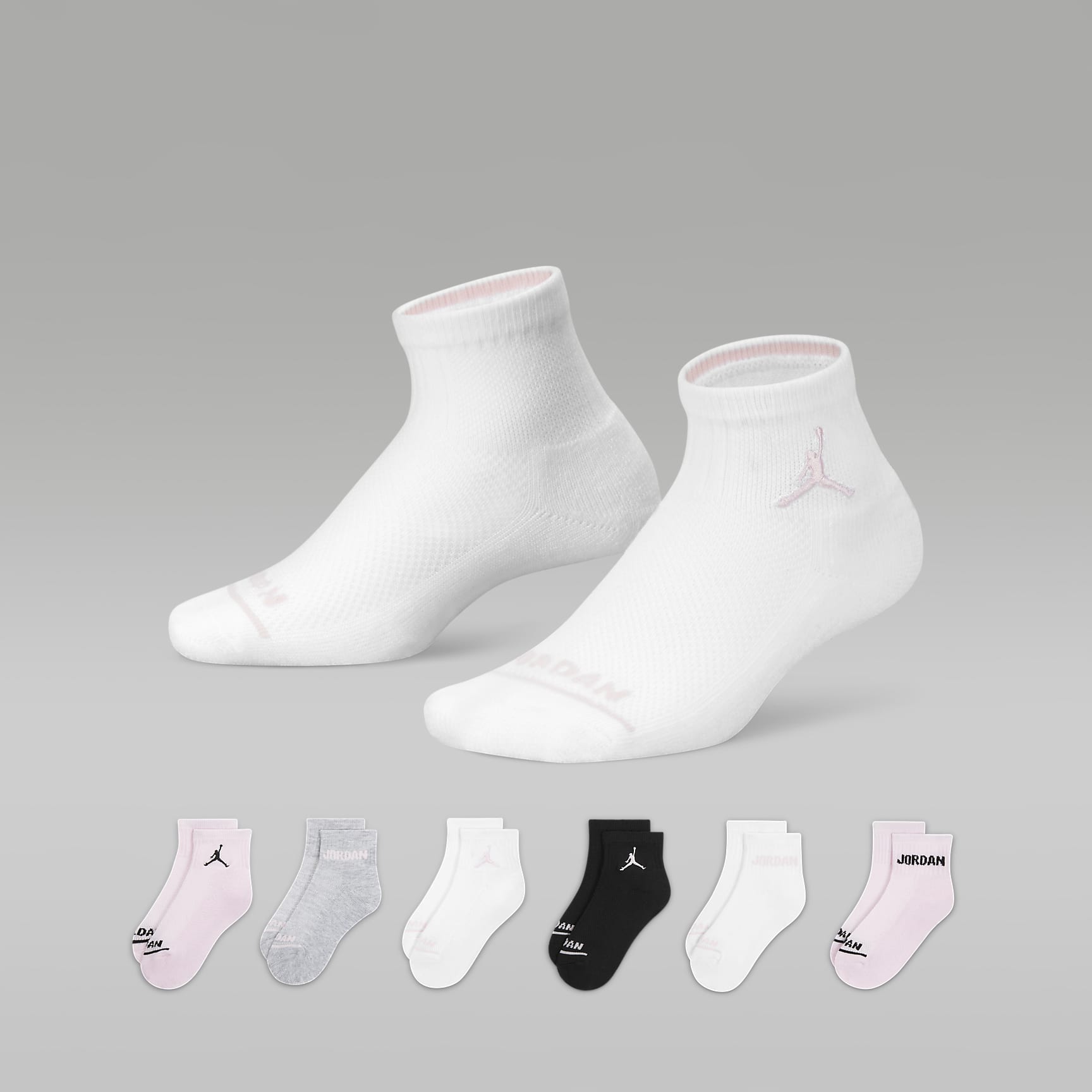 Jordan Big Kids' Legend Ankle Socks (6 Pairs)