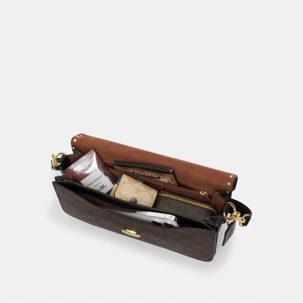 Сумка COACH Morgan Shoulder Bag In Colorblock Signature Canvas