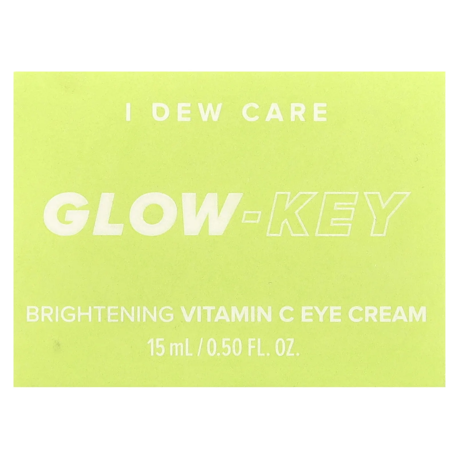 I Dew Care, Glow-Key, осветляющий крем для кожи вокруг глаз с витамином C, 15 мл (0,50 жидк. Унции)