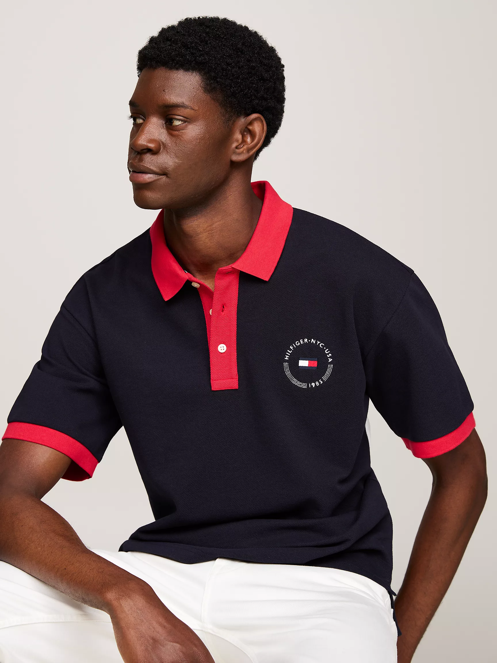 Мужское поло Tommy Hilfiger, Стандартное поло Hilfiger Team с логотипом флага