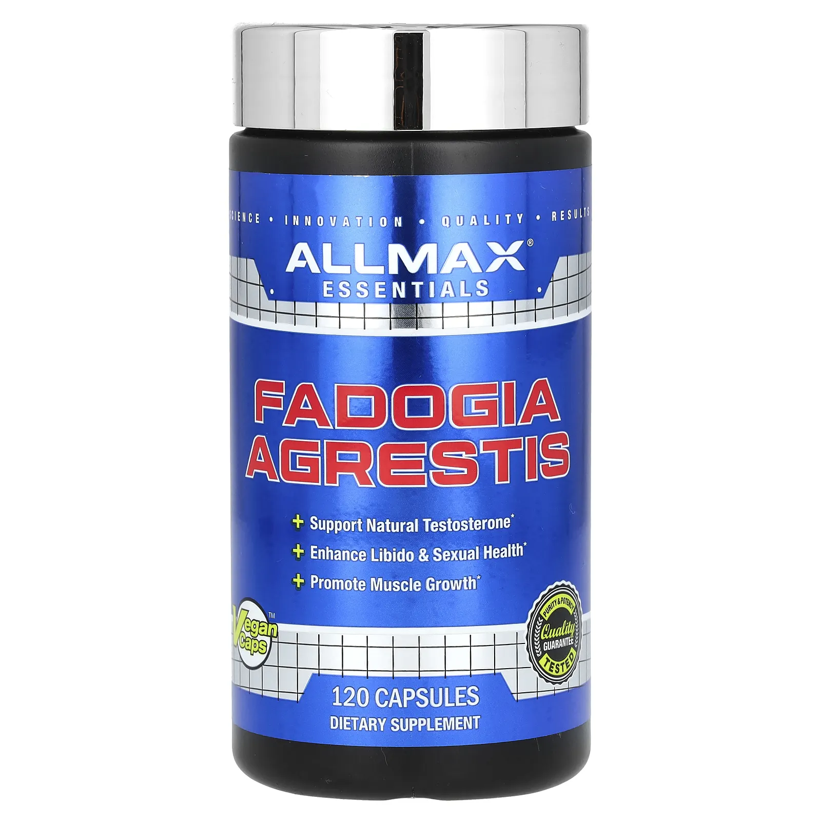 ALLMAX, Essentials, фадогия гребенчатая, 120 капсул