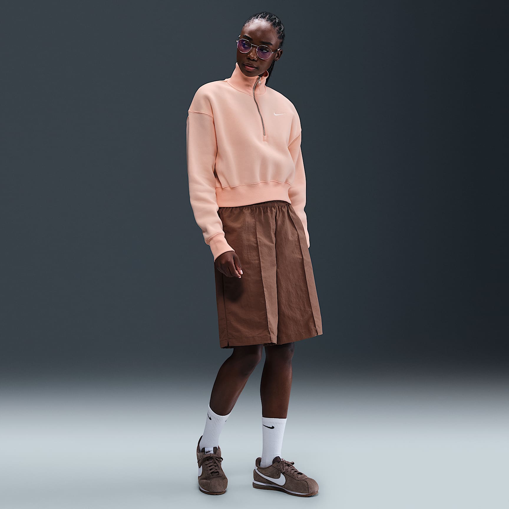 Nike Sportswear Phoenix Fleece Women's 1/4-Zip Cropped Sweatshirt