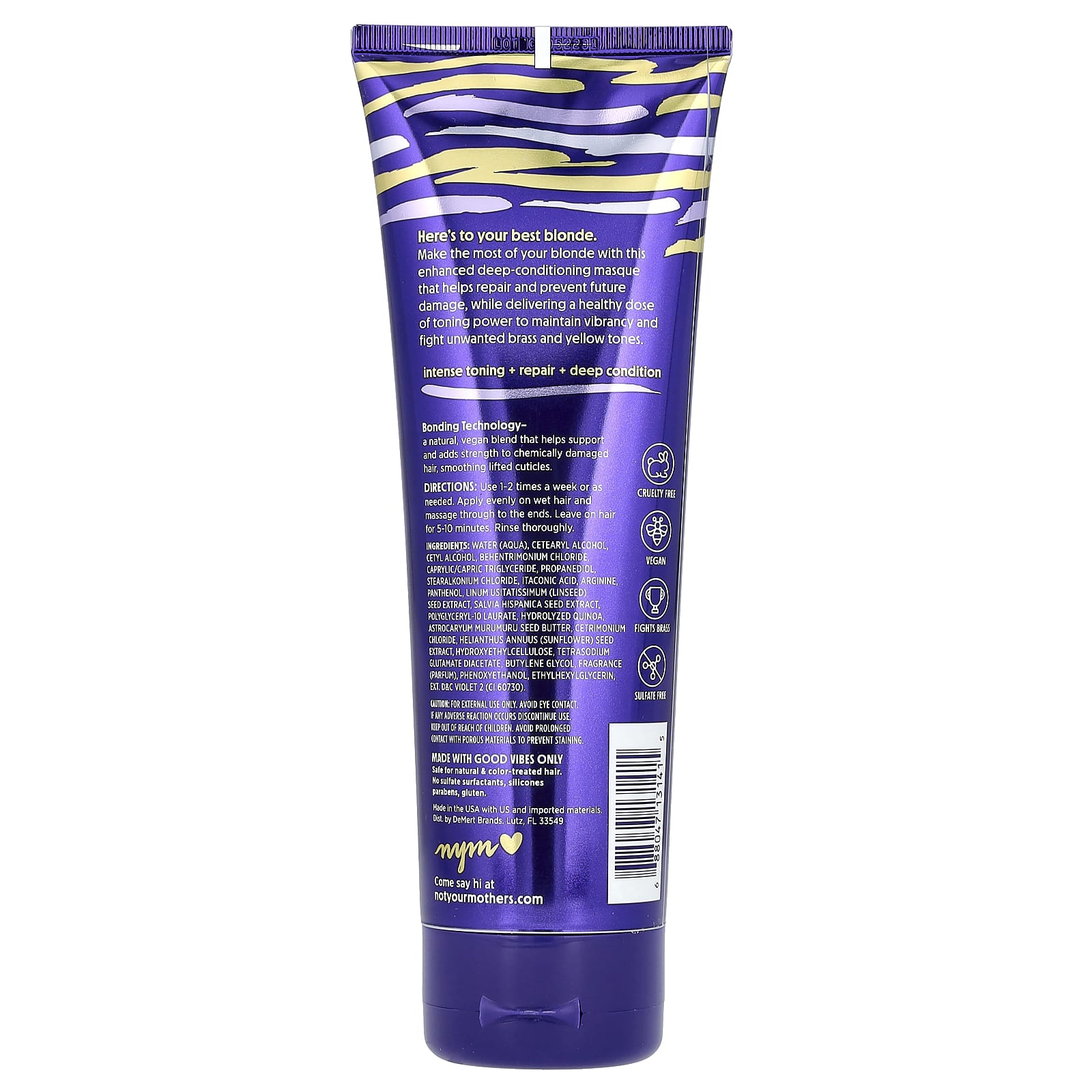 Not Your Mother's, Blonde Moment, тонизирующая и восстанавливающая фиолетовая маска, 237 мл (8 жидк. унций)