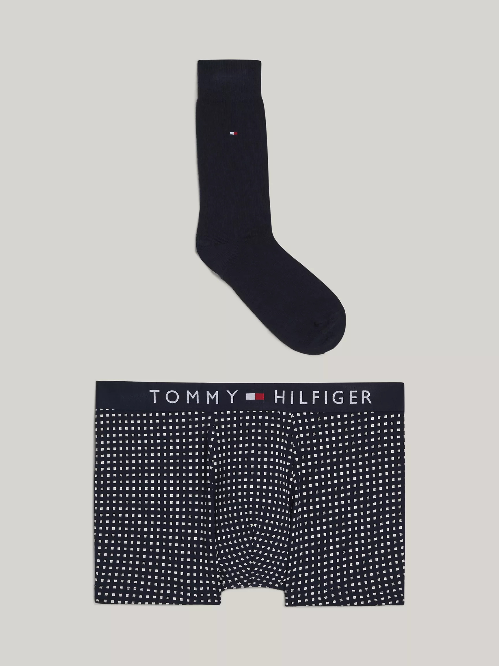 Мужское нижнее белье Tommy Hilfiger, Комплект из трусов и носков с принтом Tommy (2 предмета)