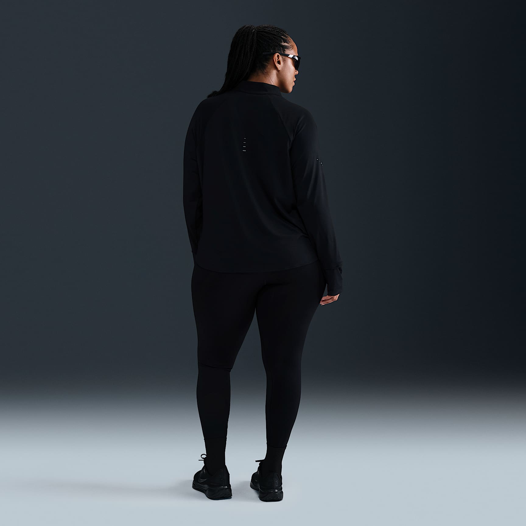 Nike Swift Women's Dri-FIT UV 1/4-Zip Running Top (Plus Size)