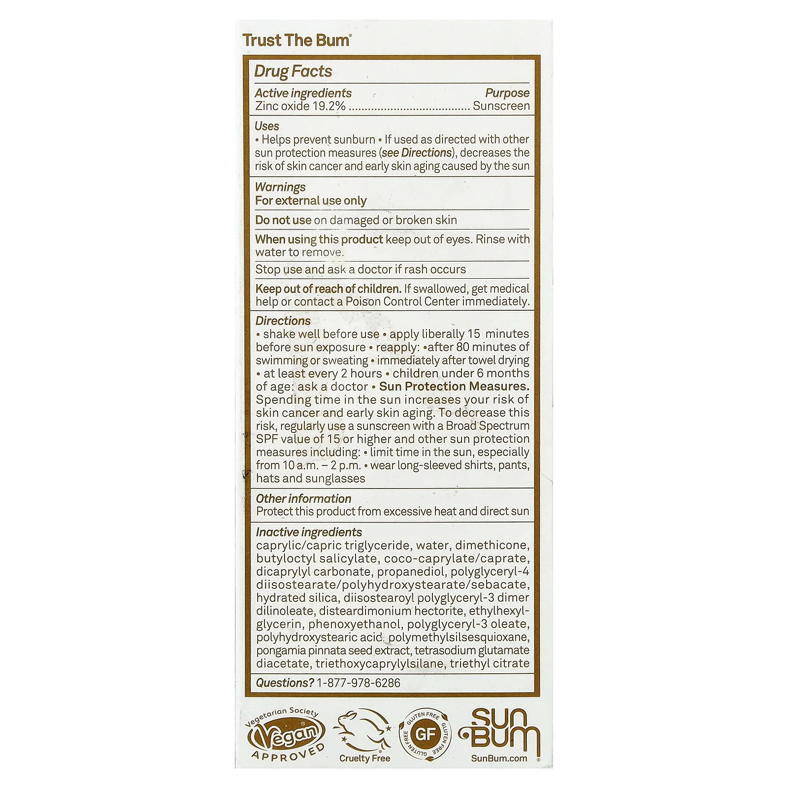 Sun Bum, Mineral, прозрачный солнцезащитный лосьон для лица, SPF 30, без отдушки, 50 мл (1,7 жидк. унции)