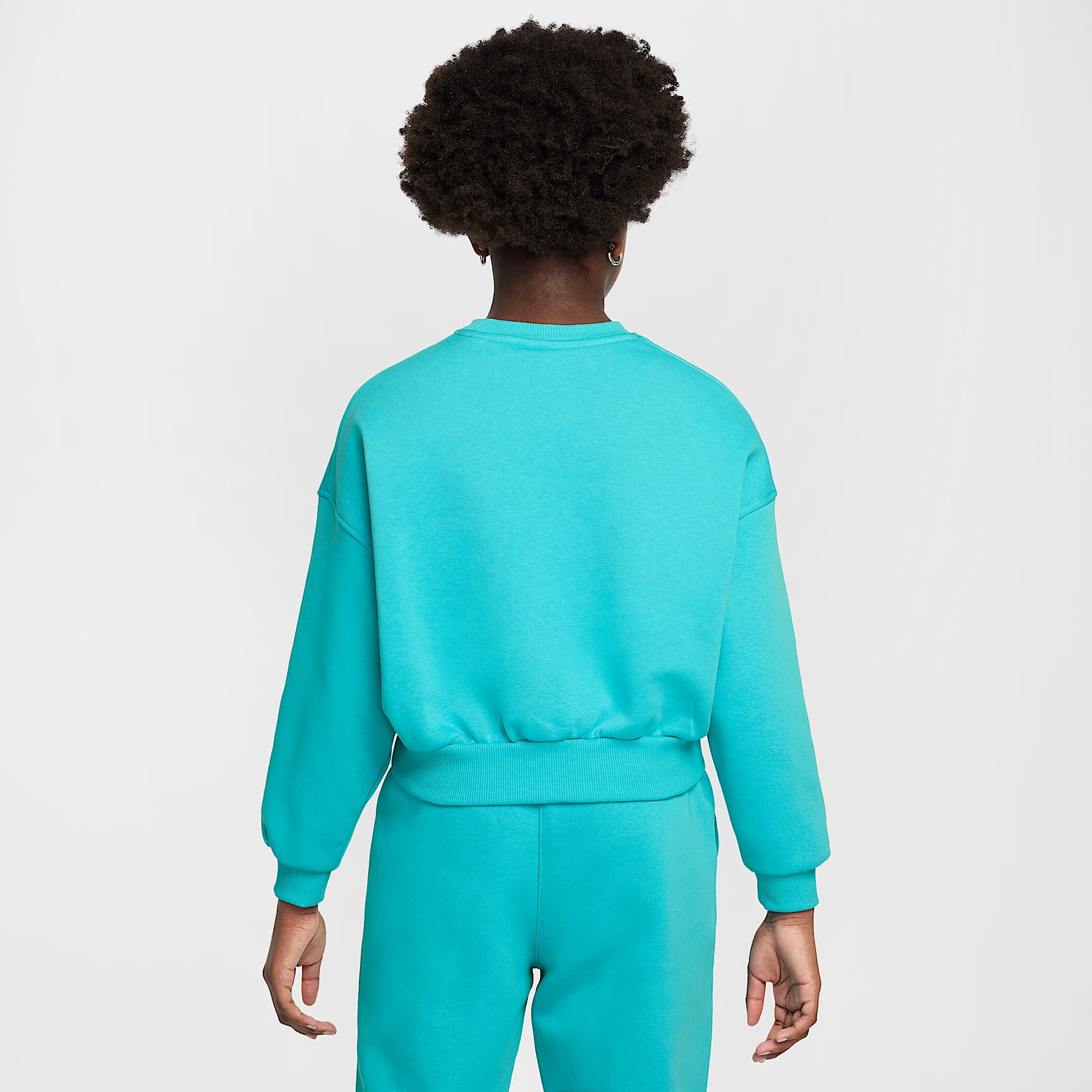 Nike Sportswear Club Fleece Girls' Boxy Crew-Neck Sweatshirt