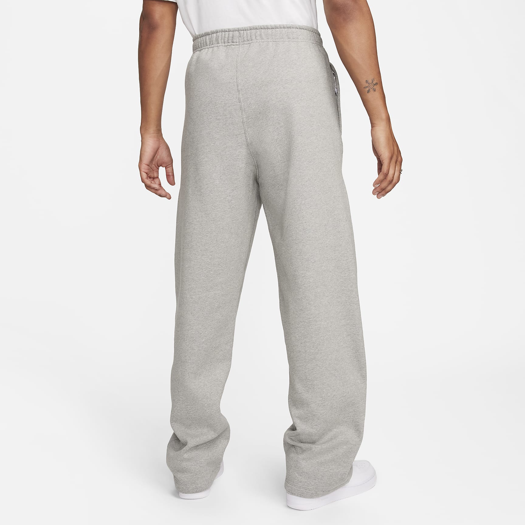 Nike Solo Swoosh Men's Open-Hem Fleece Pants