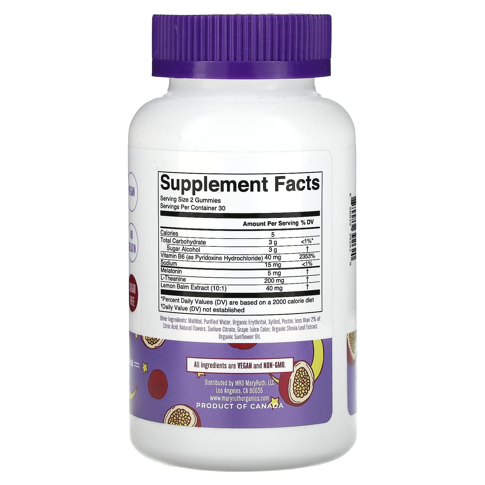 MaryRuth's, жевательные таблетки для сна, чай с маракуйей и жасмином, 60 жевательных таблеток