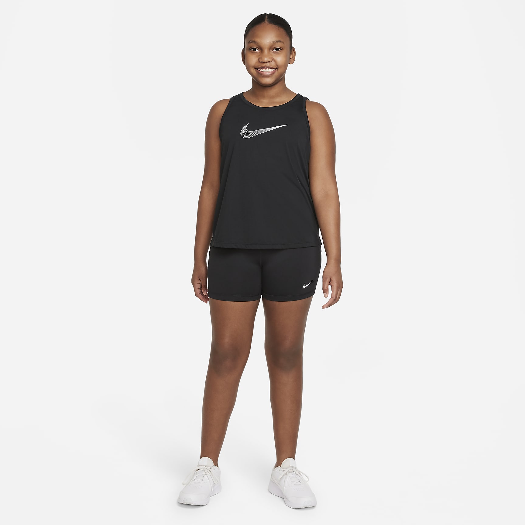 Nike Pro Girls' Dri-FIT Shorts (Extended Size)