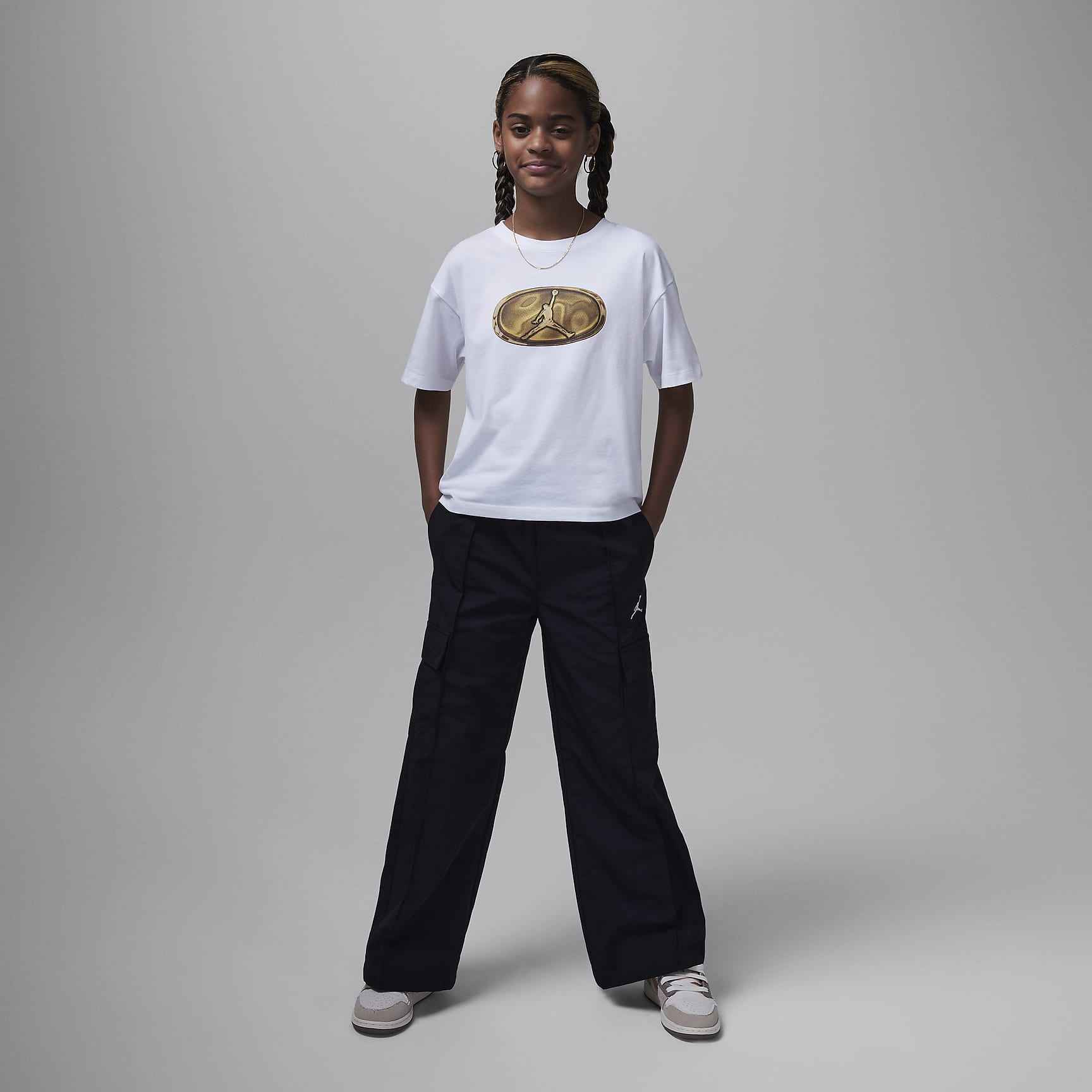 Jordan 1st Baby Blue Big Kids' T-Shirt