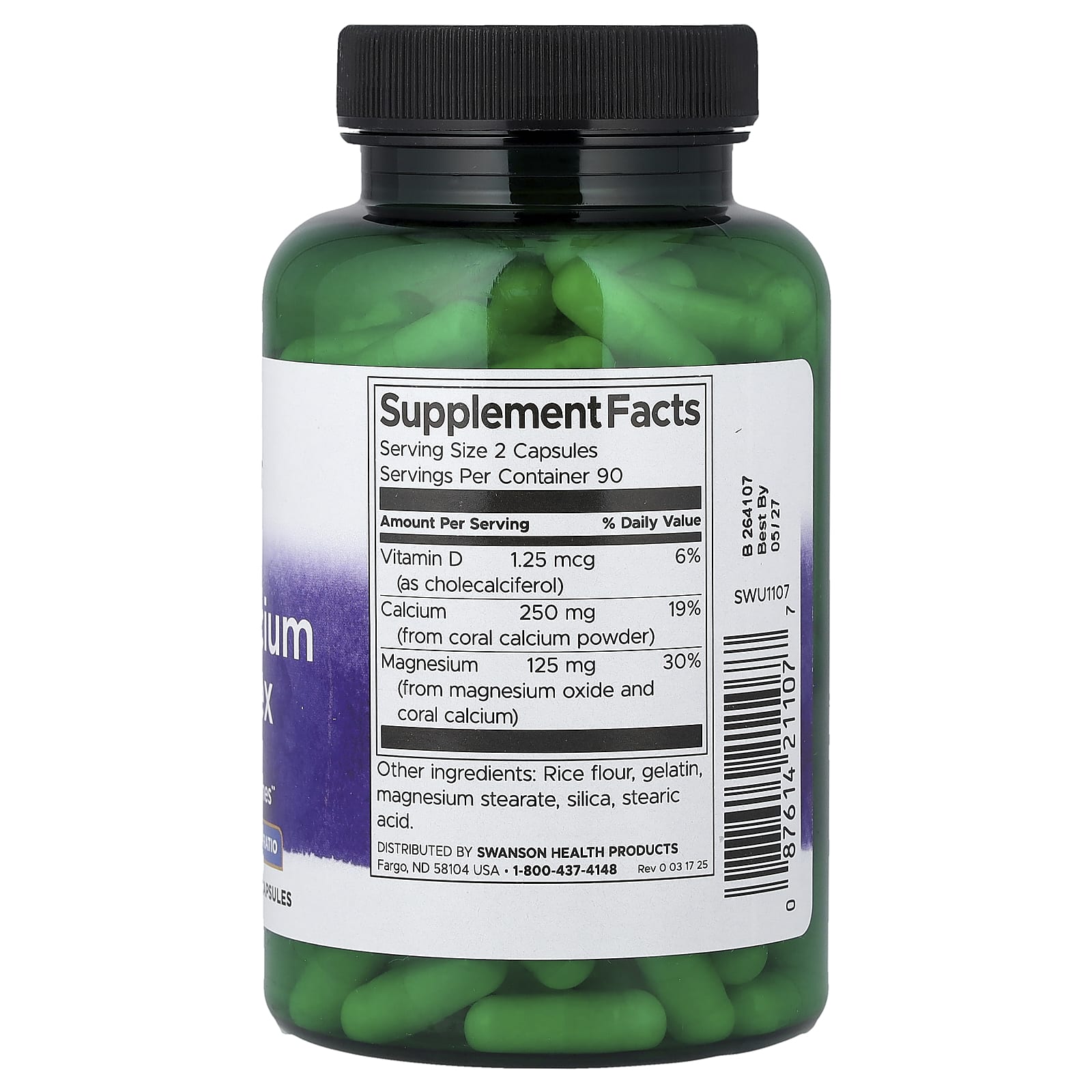 Swanson, Коралловый кальций, 180 капсул