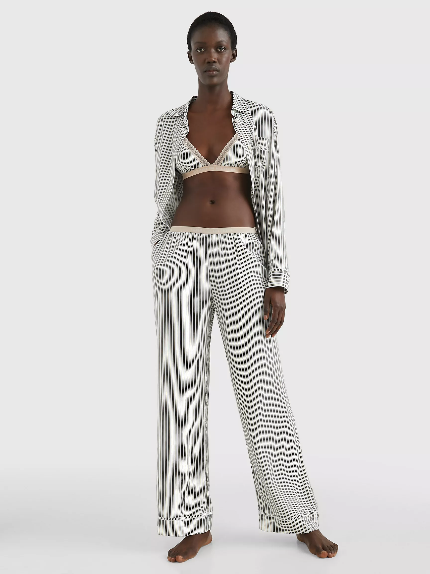 Женская одежда для сна Tommy Hilfiger, Полосатые пижамные штаны