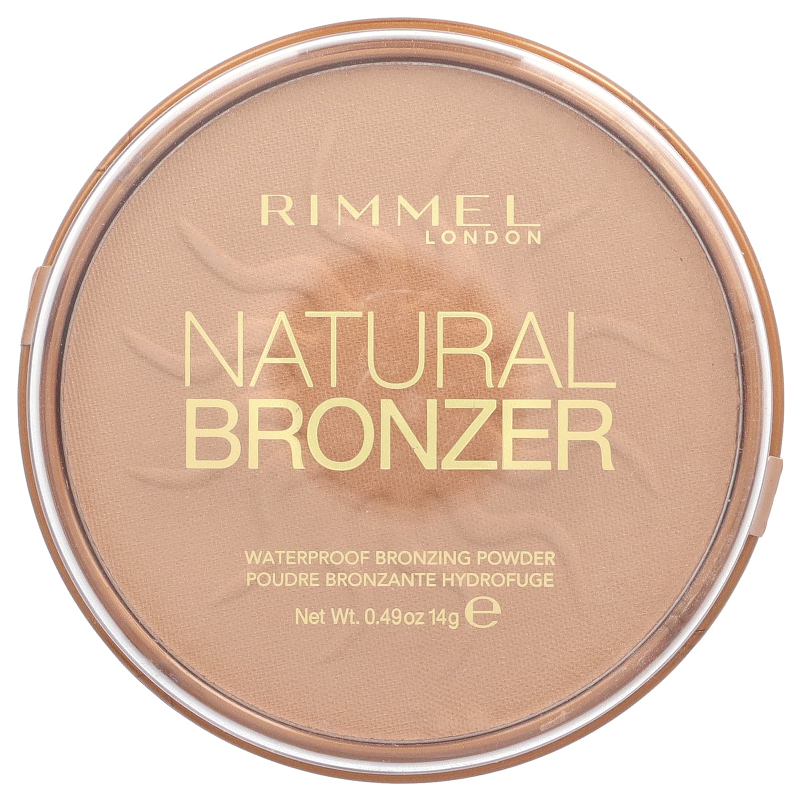 Rimmel London, Natural Bronzer, водостойкая бронзирующая пудра, оттенок 021 «Солнечный свет», 14 г