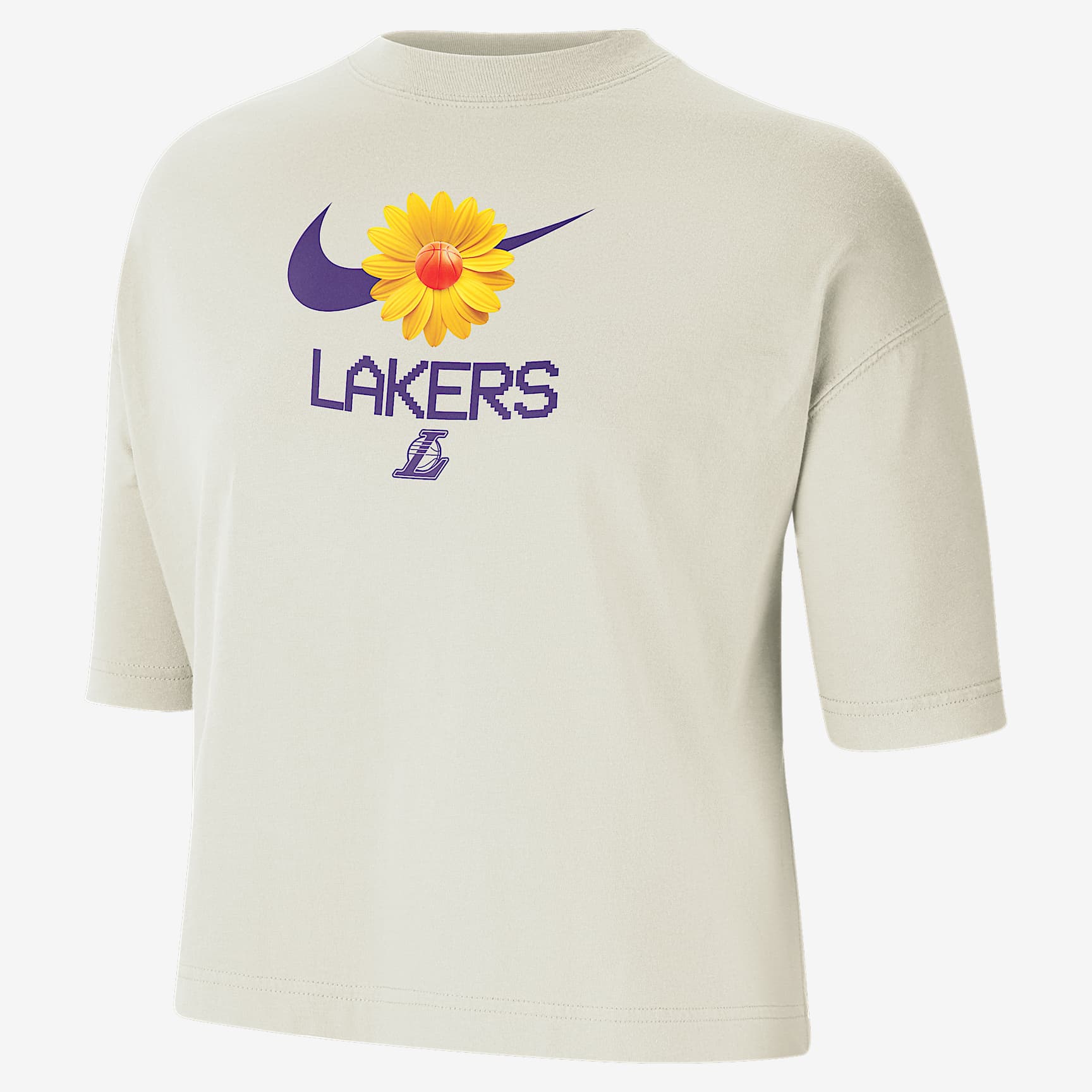 Los Angeles Lakers Courtside Women's Nike NBA Boxy T-Shirt