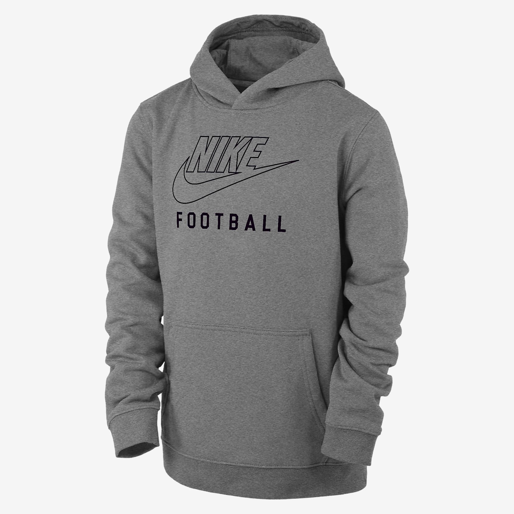 Nike Swoosh Club Fleece Big Kids' Football Pullover Hoodie