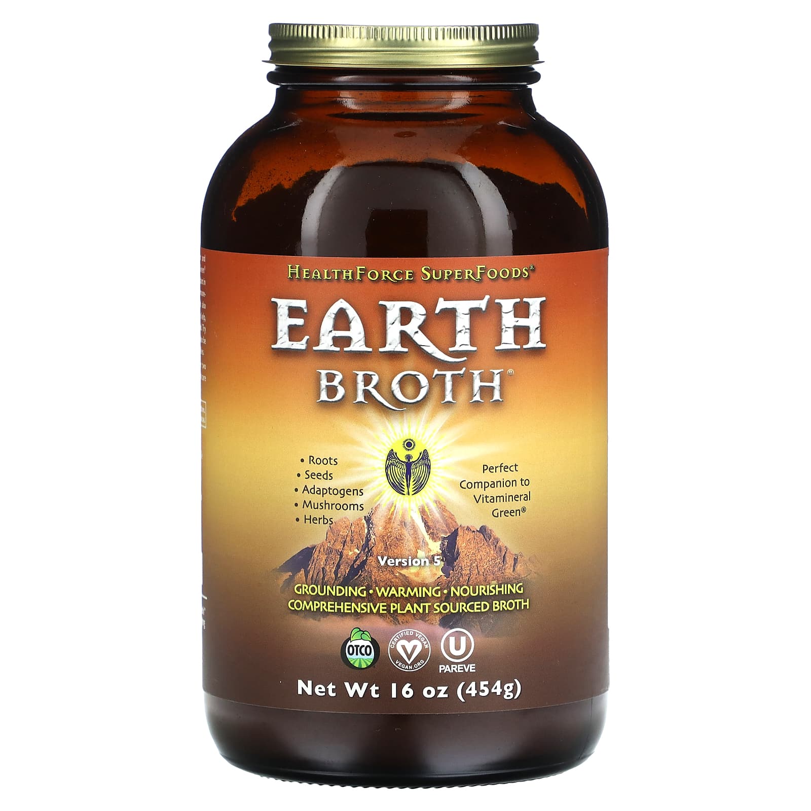HealthForce Superfoods, Earth Broth, сила земли, версия 5, 454 г (16 унций)