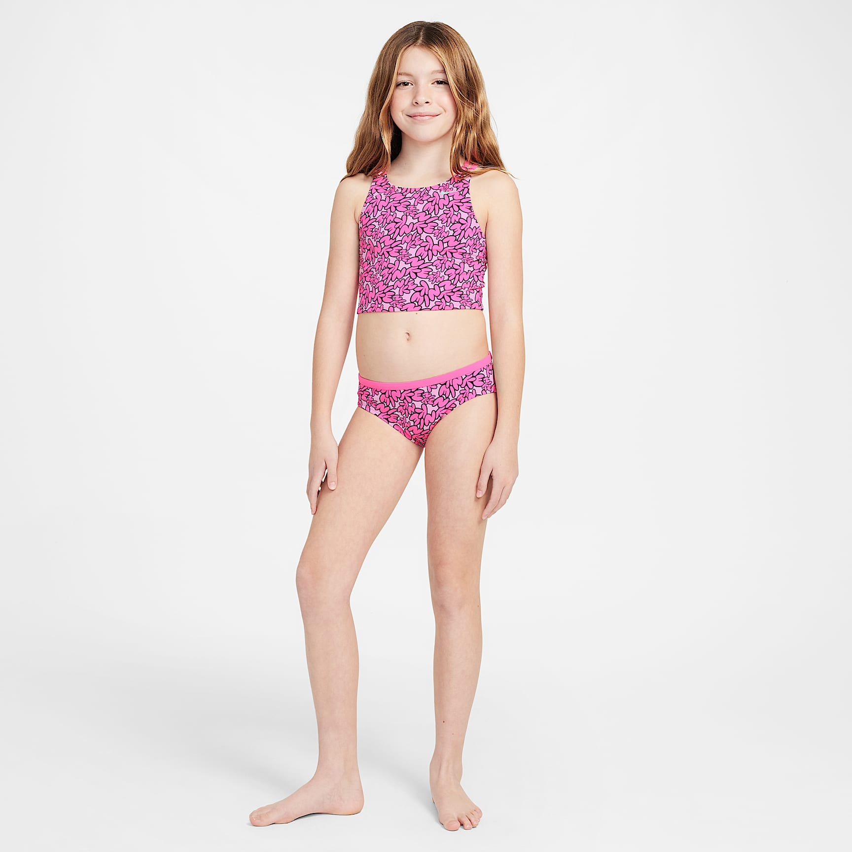 Nike Swim Big Kids' (Girls') Spiderback Midkini Set