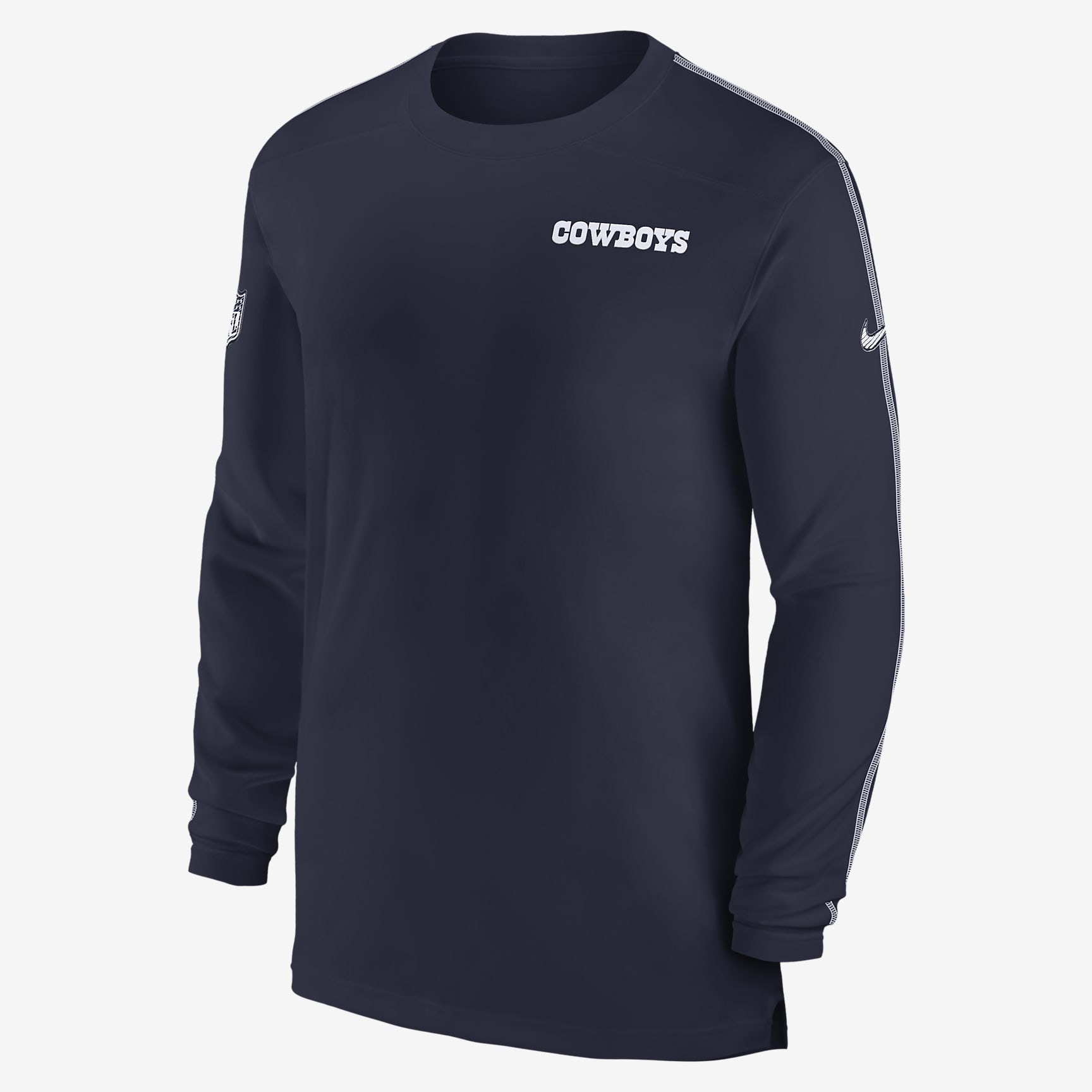 Dallas Cowboys Sideline Coach Men's Nike Dri-FIT NFL Long-Sleeve Top