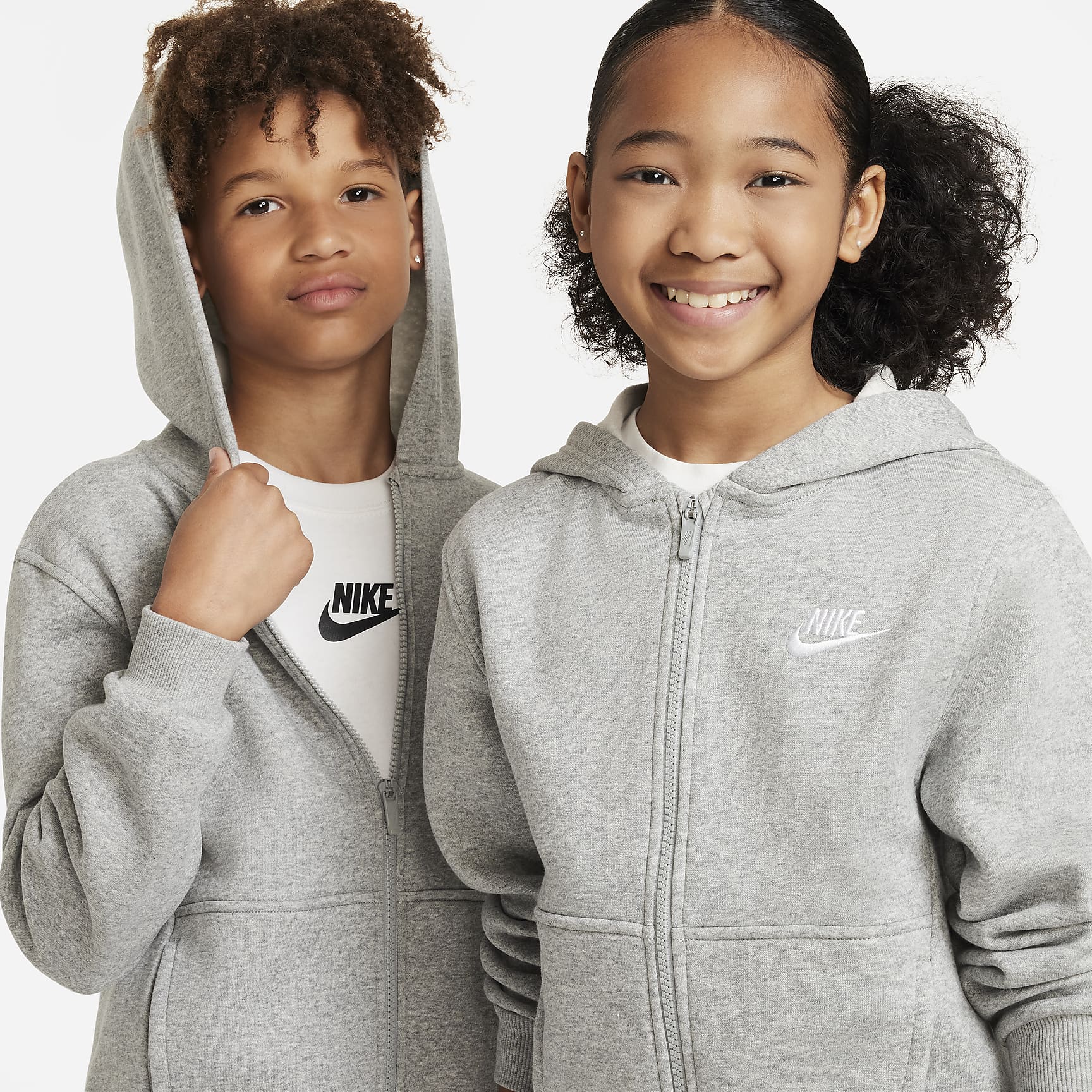 Nike Sportswear Club Fleece Big Kids' Full-Zip Hoodie