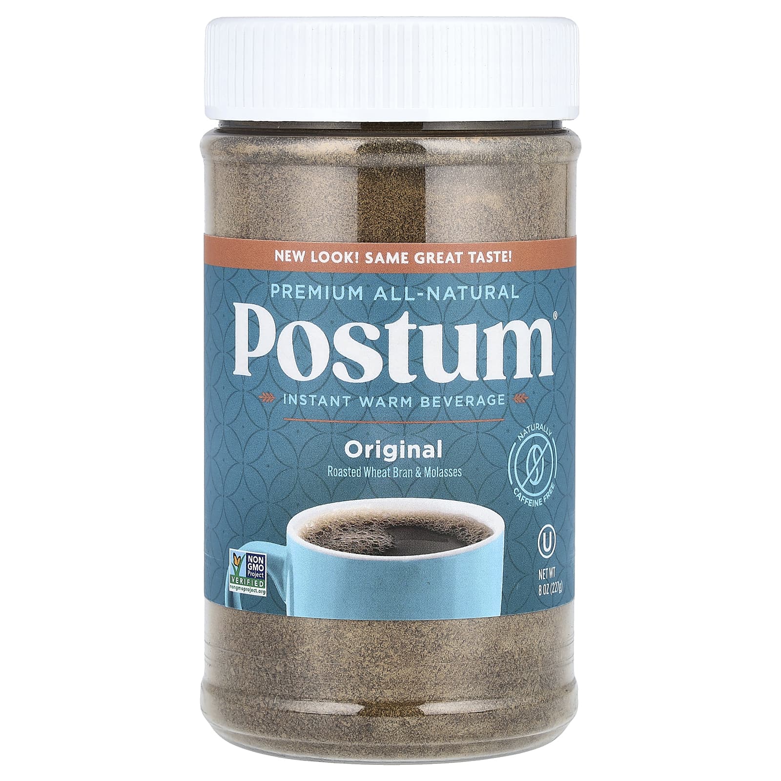 Postum, Теплый напиток быстрого приготовления, оригинальный, без кофеина, 227 г (8 унций)