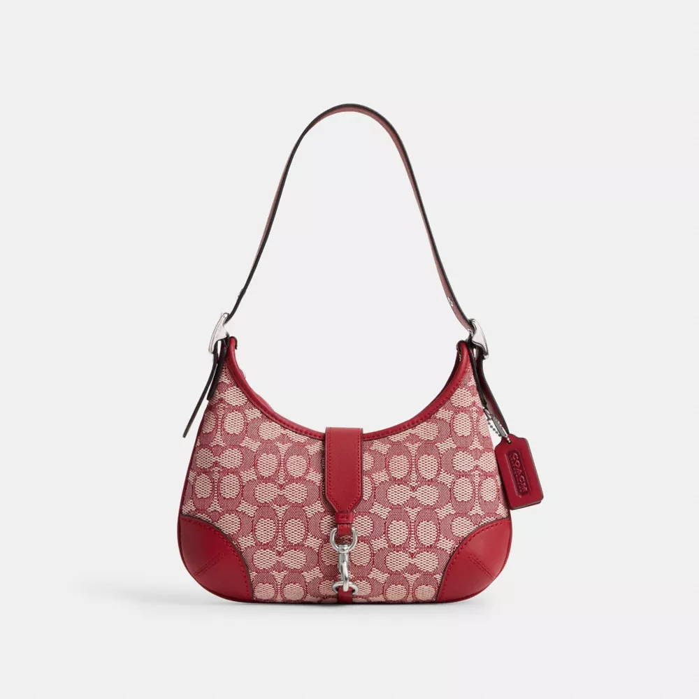 Сумка COACH Hamptons Hobo Bag In Signature Textile Jacquard
