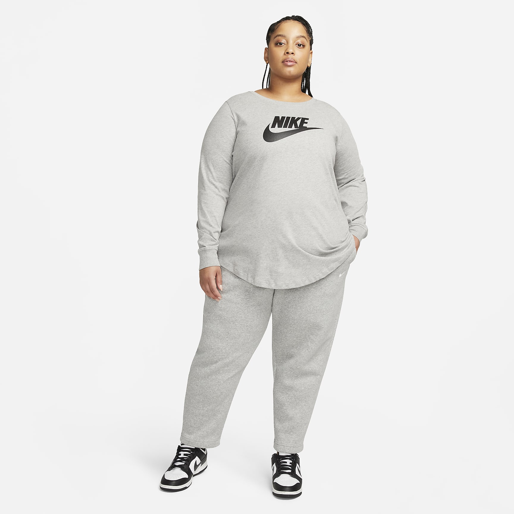 Nike Sportswear Club Women's Long-Sleeve T-Shirt (Plus Size)