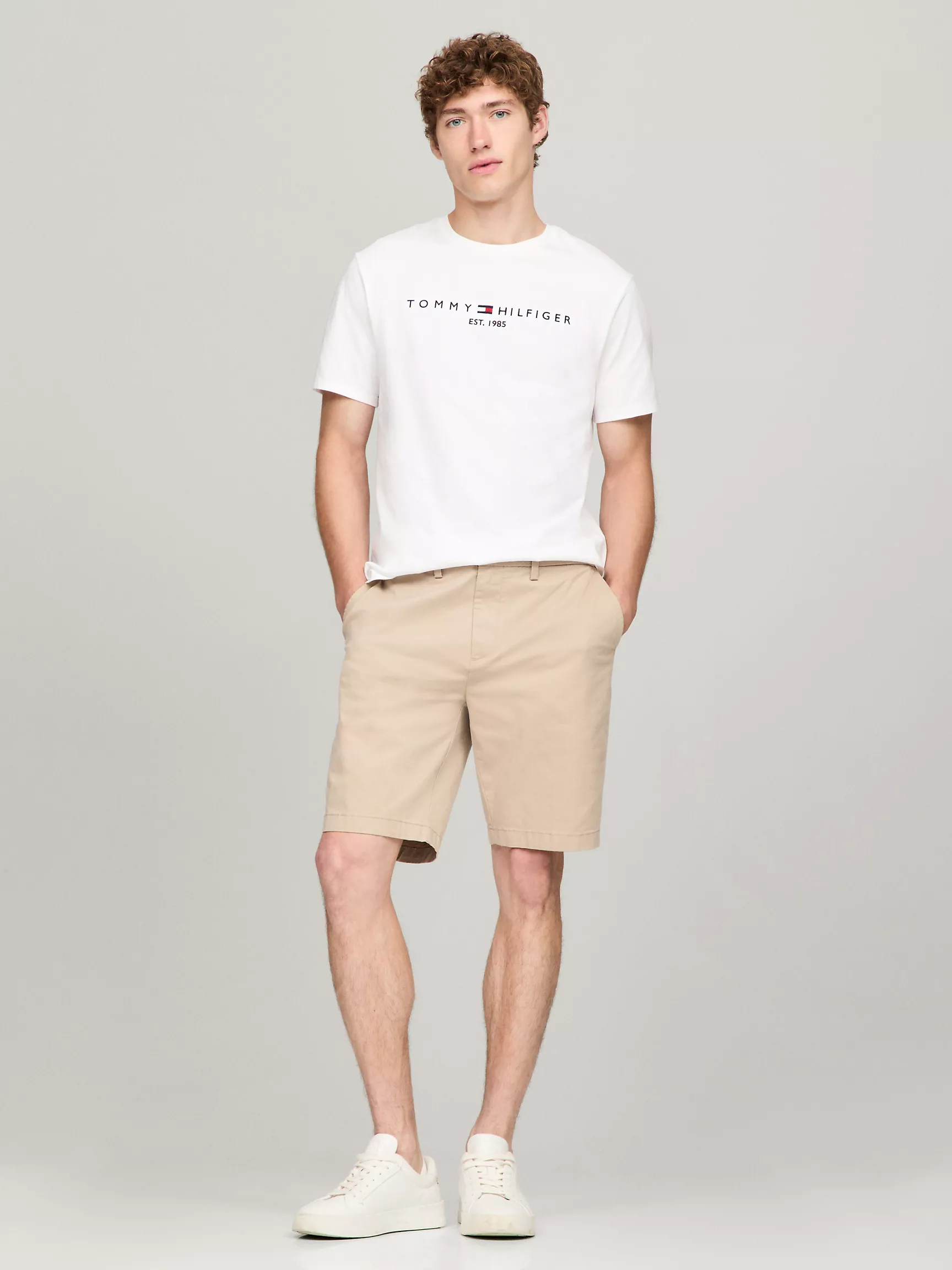 Мужская футболка Tommy Hilfiger, Футболка с вышитым логотипом Tommy