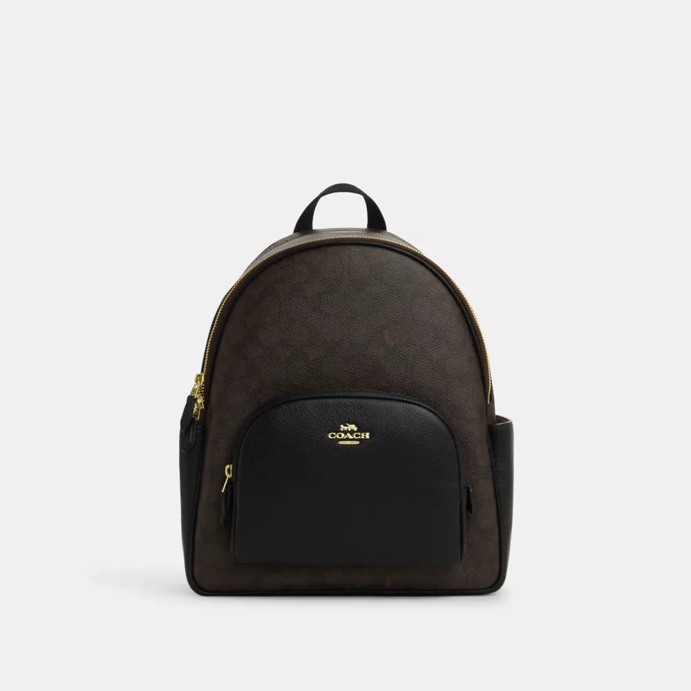 Рюкзак COACH Court Backpack In Signature Canvas