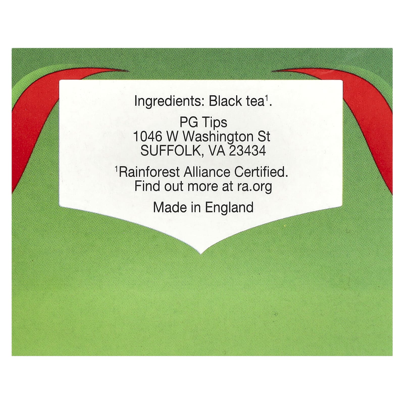 PG Tips, Original Tea, 40 чайных пакетиков, 116 г (4,1 унции)