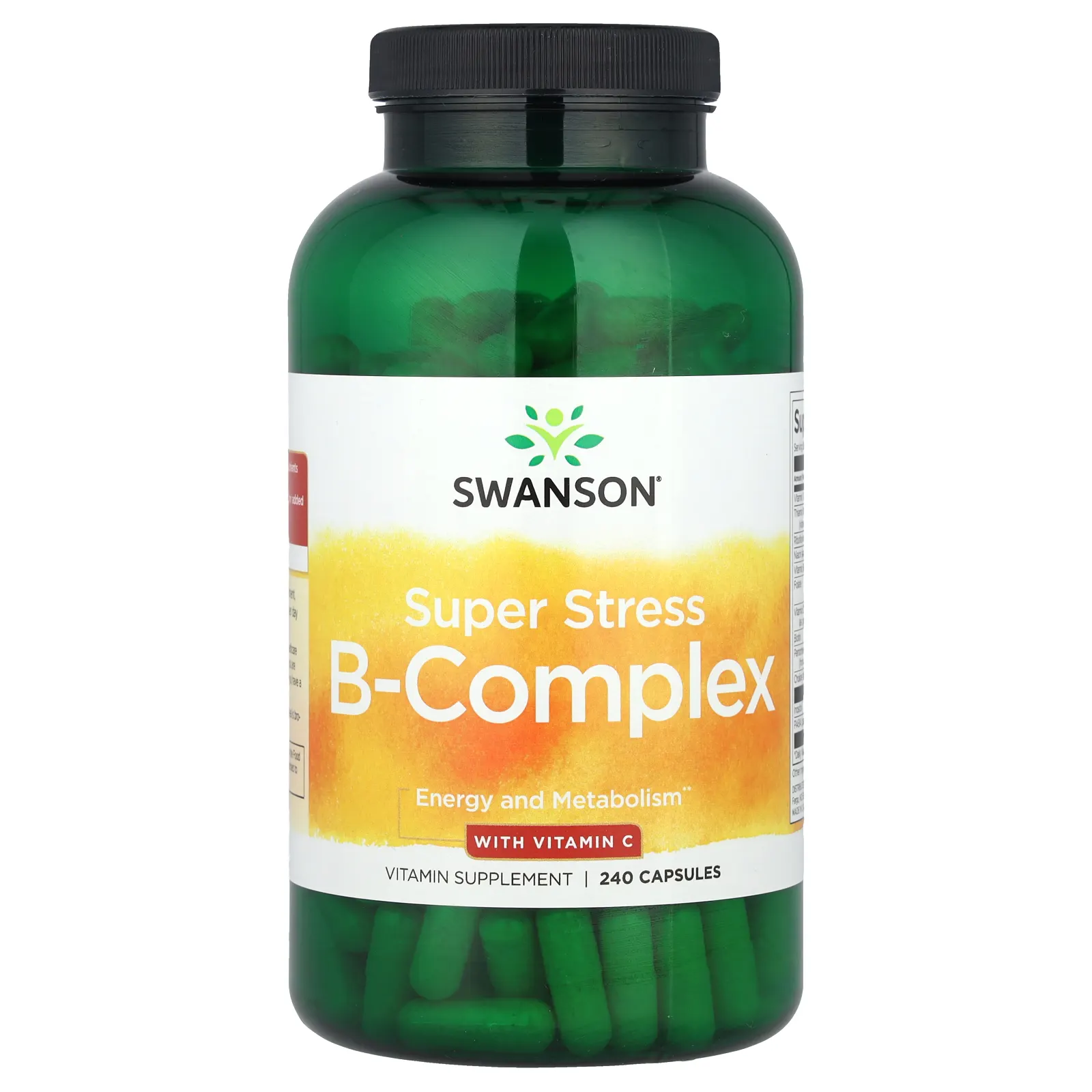 Swanson, Super Stress B-Complex с витамином C, 240 капсул