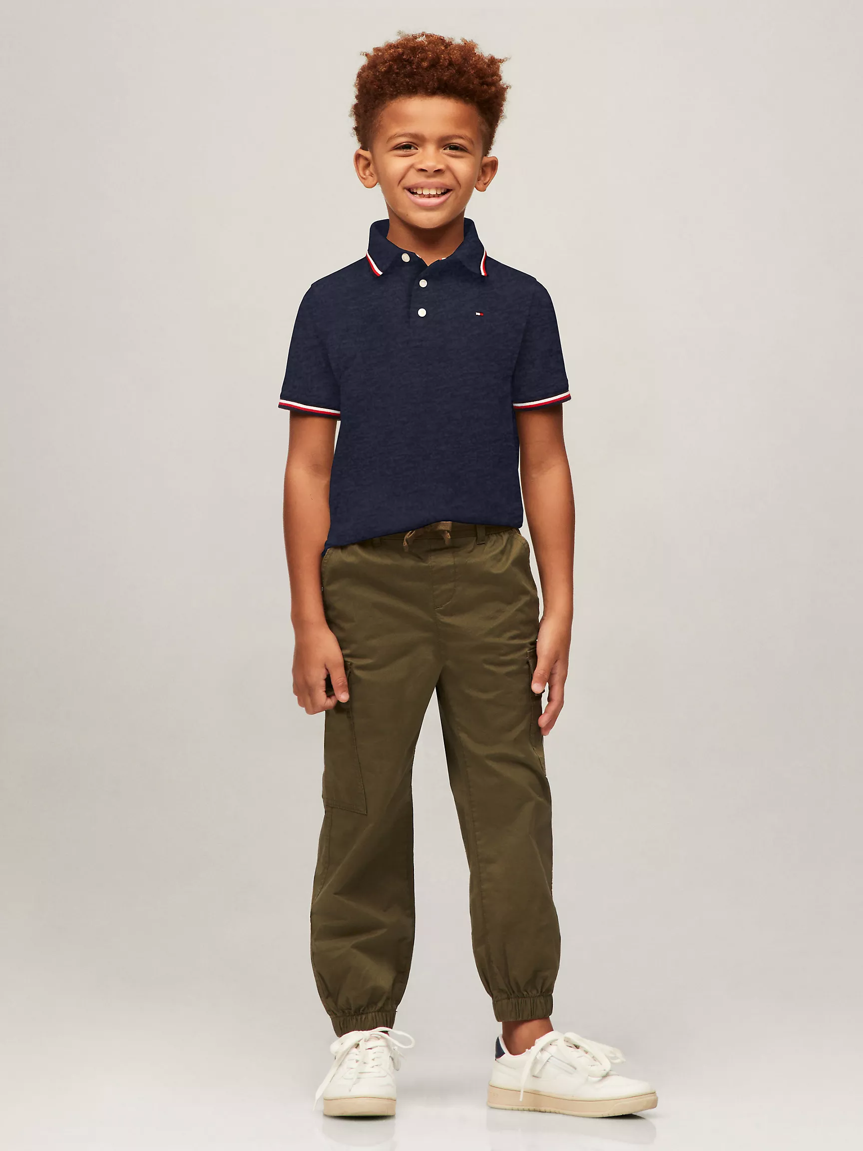 Рубашка-поло для мальчиков Tommy Hilfiger, Детское поло с коротким рукавом и влагоотводящей технологией Tommy