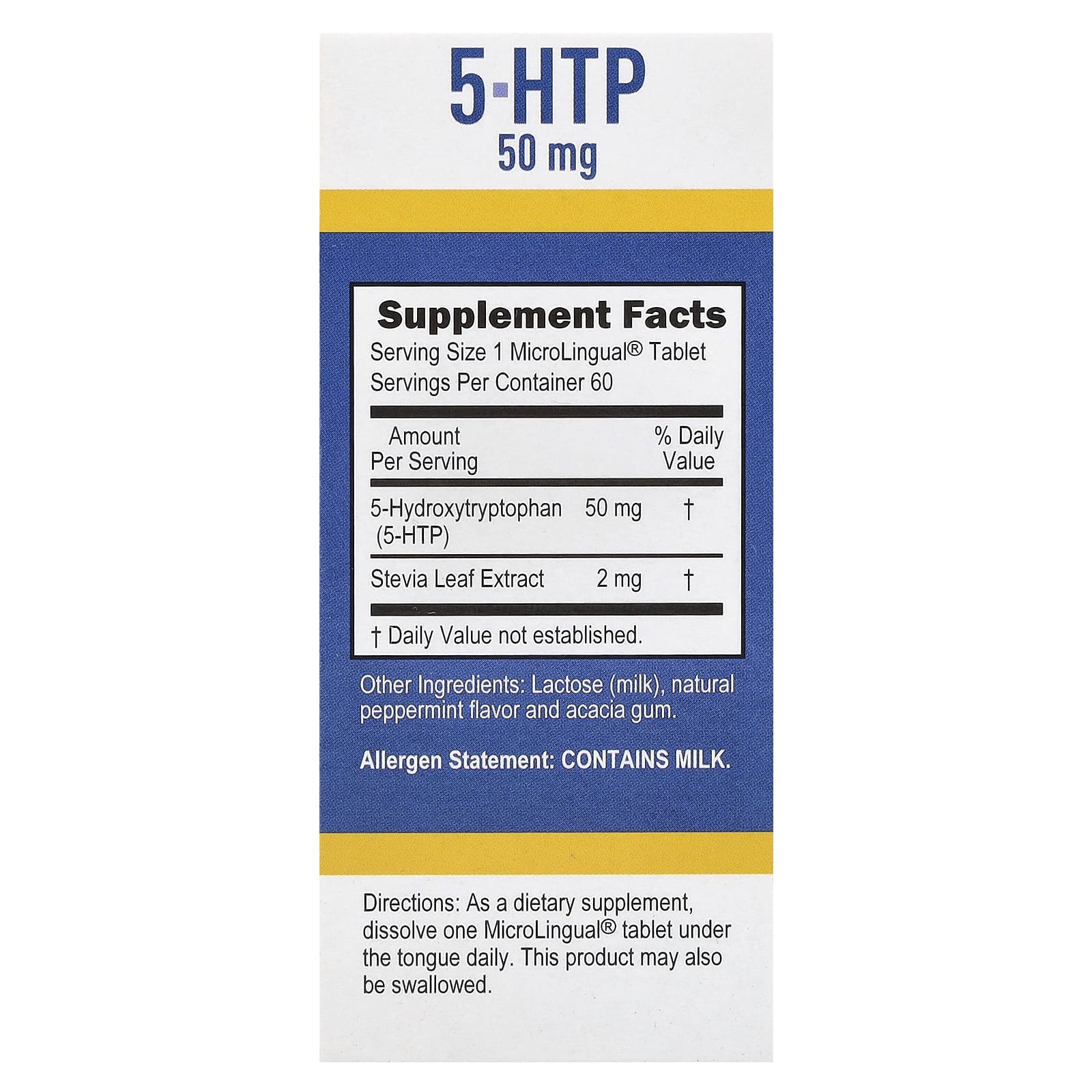 Superior Source, 5-HTP (5-гидрокситриптофан), 50 мг, 60 быстрорастворимых таблеток MicroLingual
