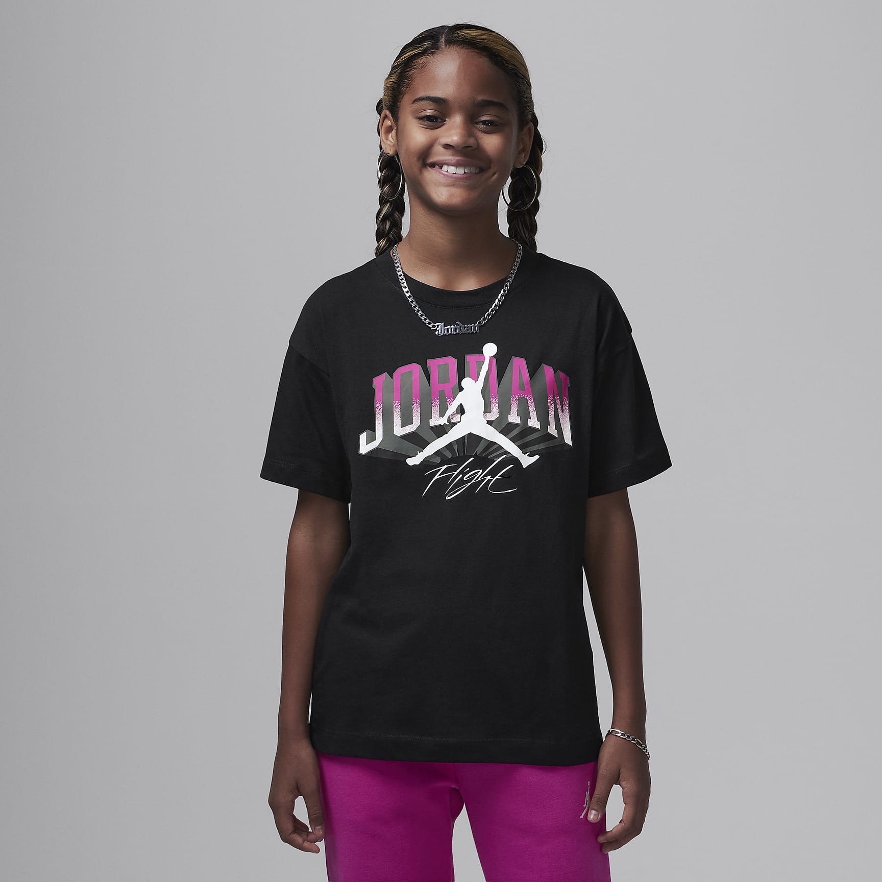 Jordan Big Kids' Push Through Graphic T-Shirt