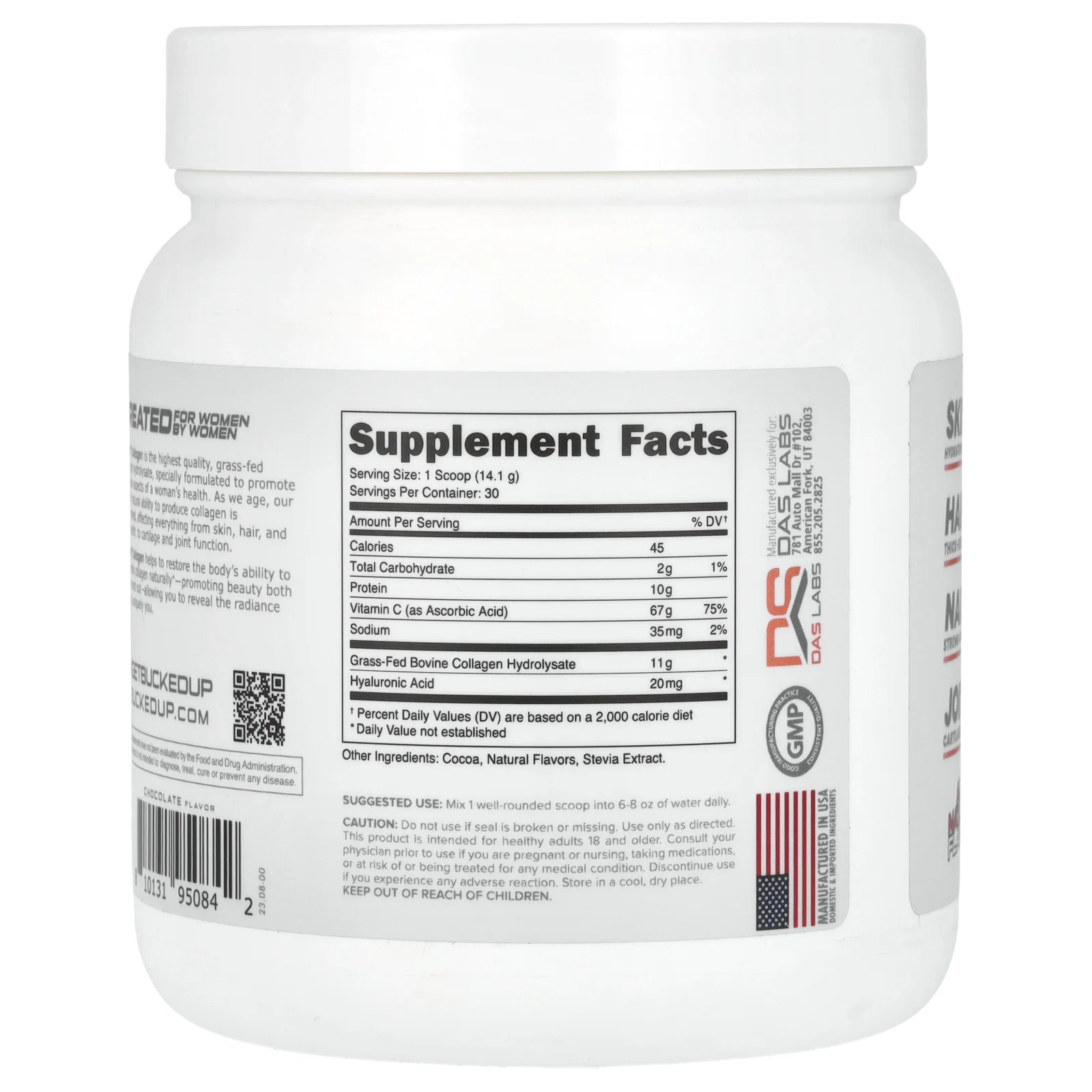 Bucked Up, Babe, коллаген, со вкусом шоколада, 423 г (14,9 унции)