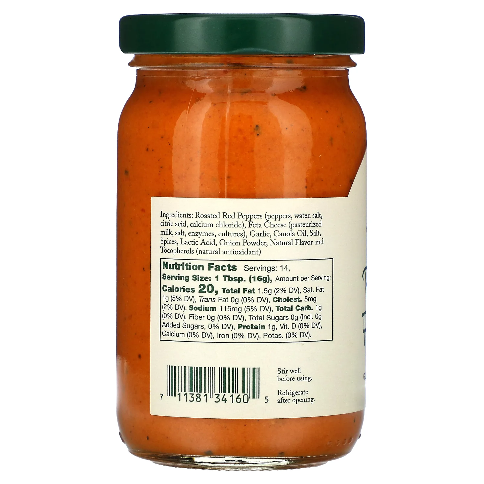 Stonewall Kitchen, паста с обжаренным красным перцем и фетой, 227 г (8 унций)