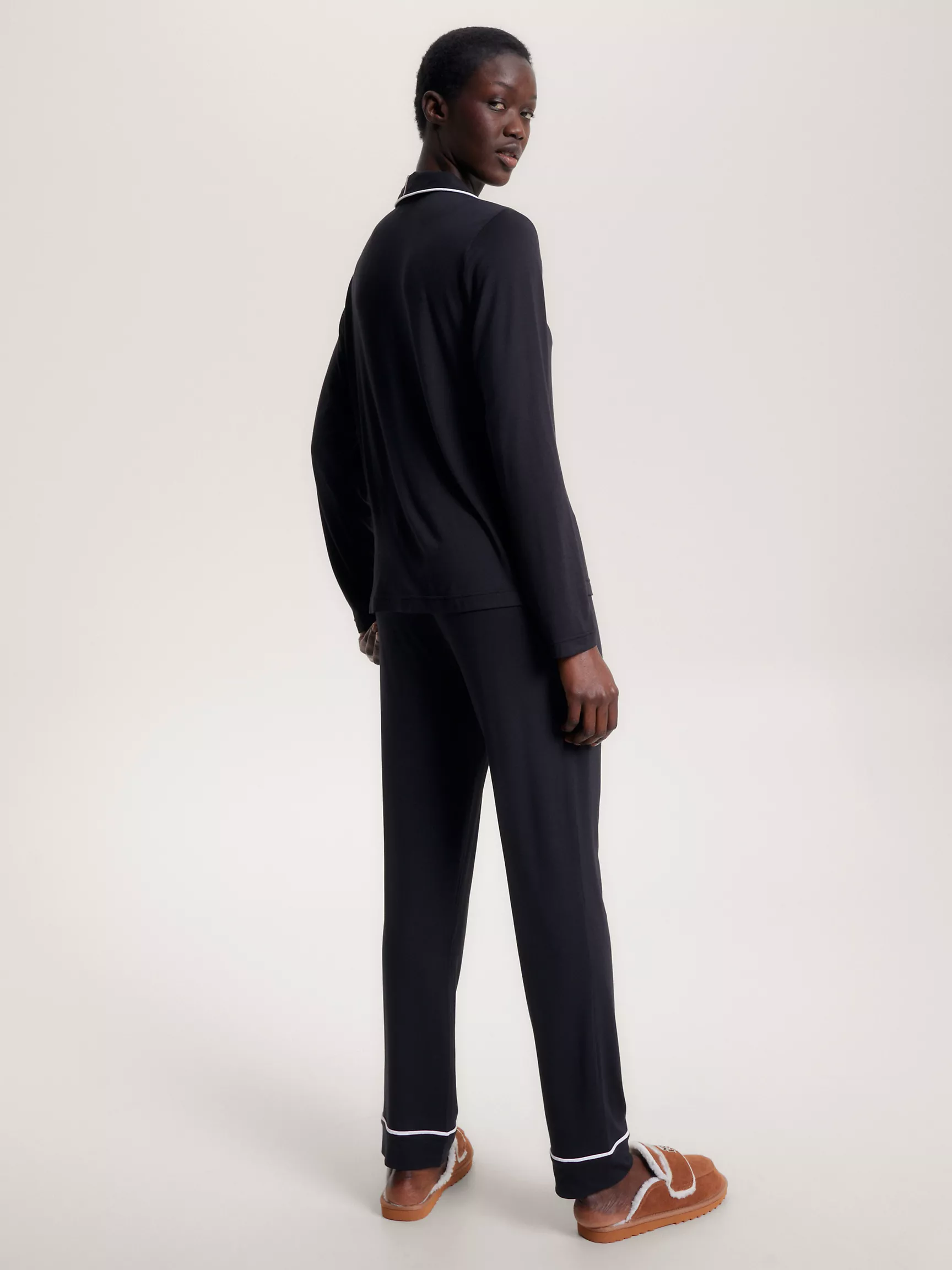 Женская одежда для сна Tommy Hilfiger, Пижамная рубашка с контрастной окантовкой