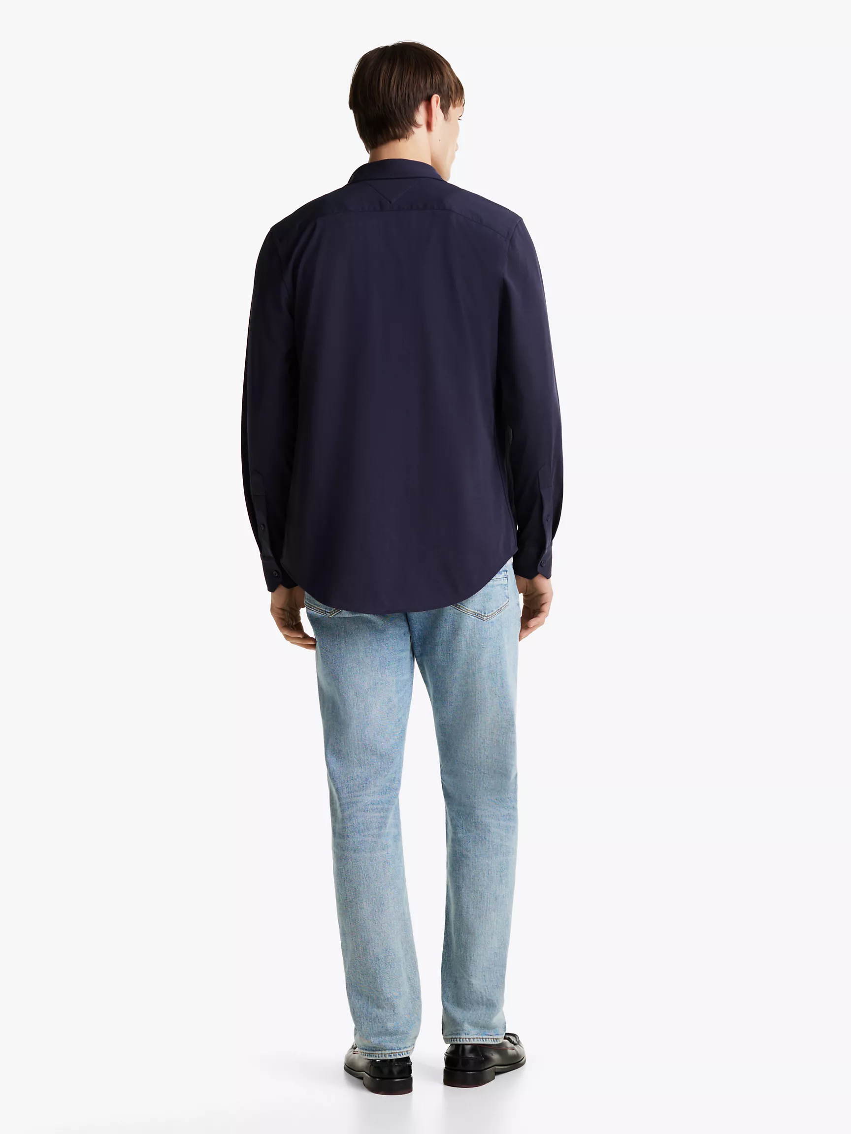 Мужская рубашка Tommy Hilfiger, Приталенная рубашка из трикотажа Interlock