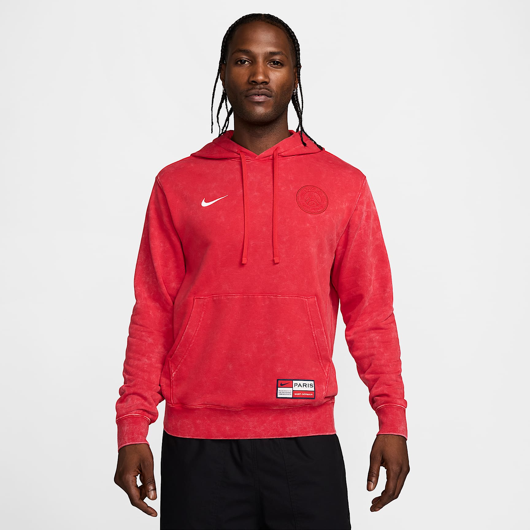 Paris Saint-Germain Club Men's Nike Soccer French Terry Pullover Hoodie