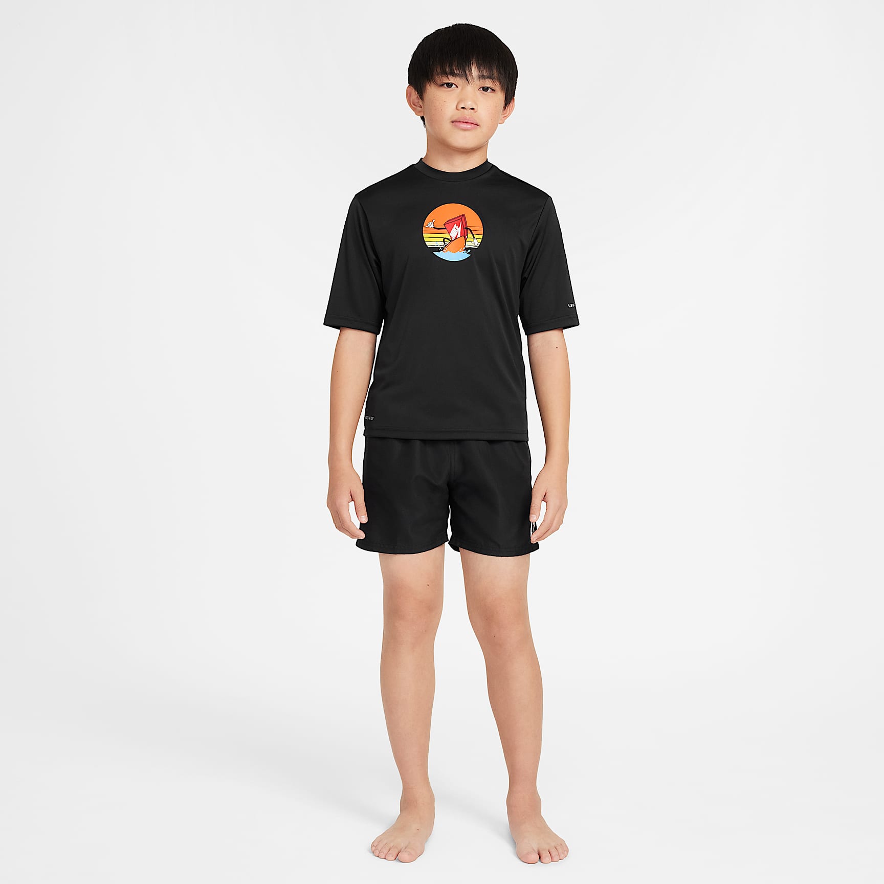 Nike Swim Hydroguard Big Kids' (Boys') Dri-FIT Short-Sleeve Top