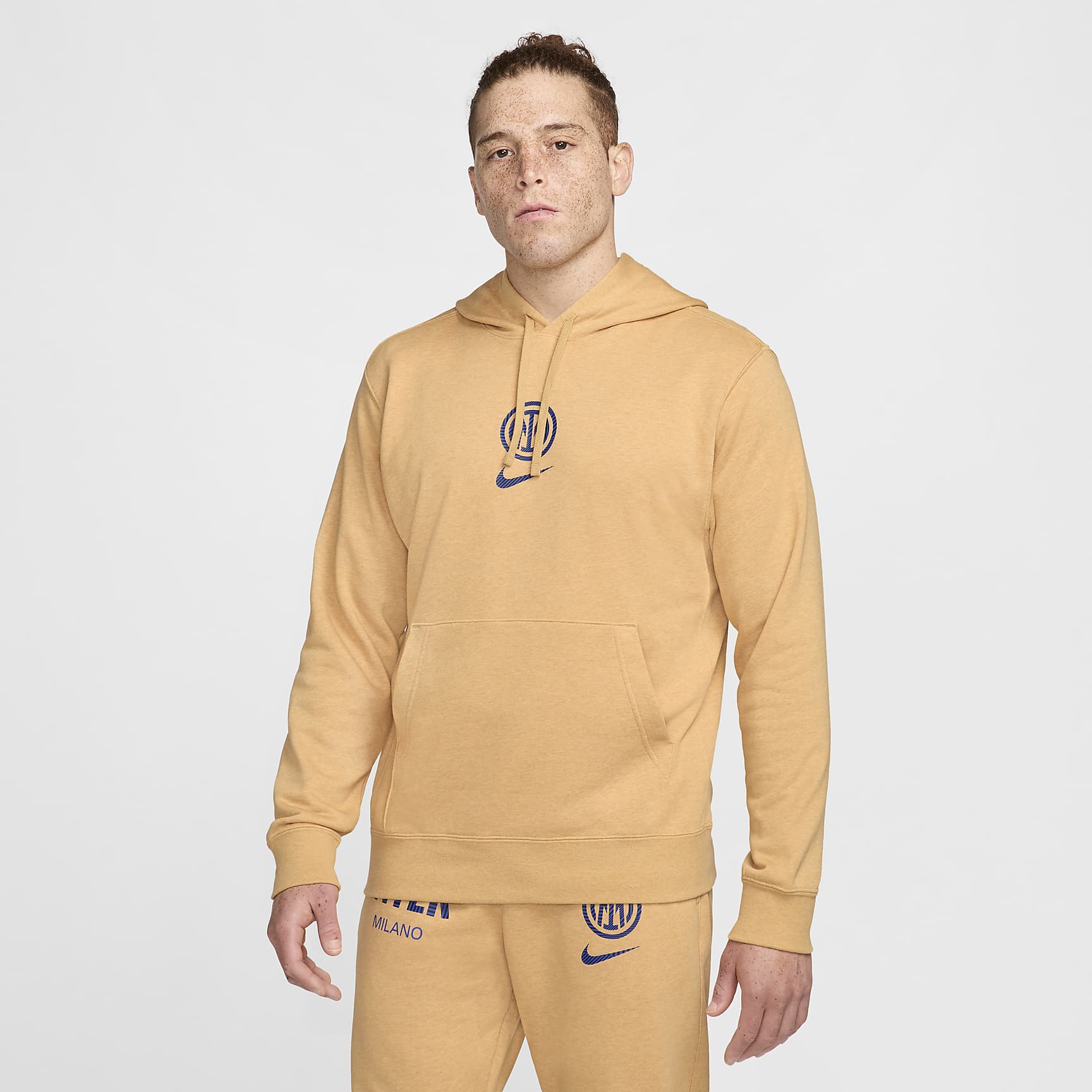 Inter Milan Club Home Men's Nike Soccer French Terry Pullover Hoodie