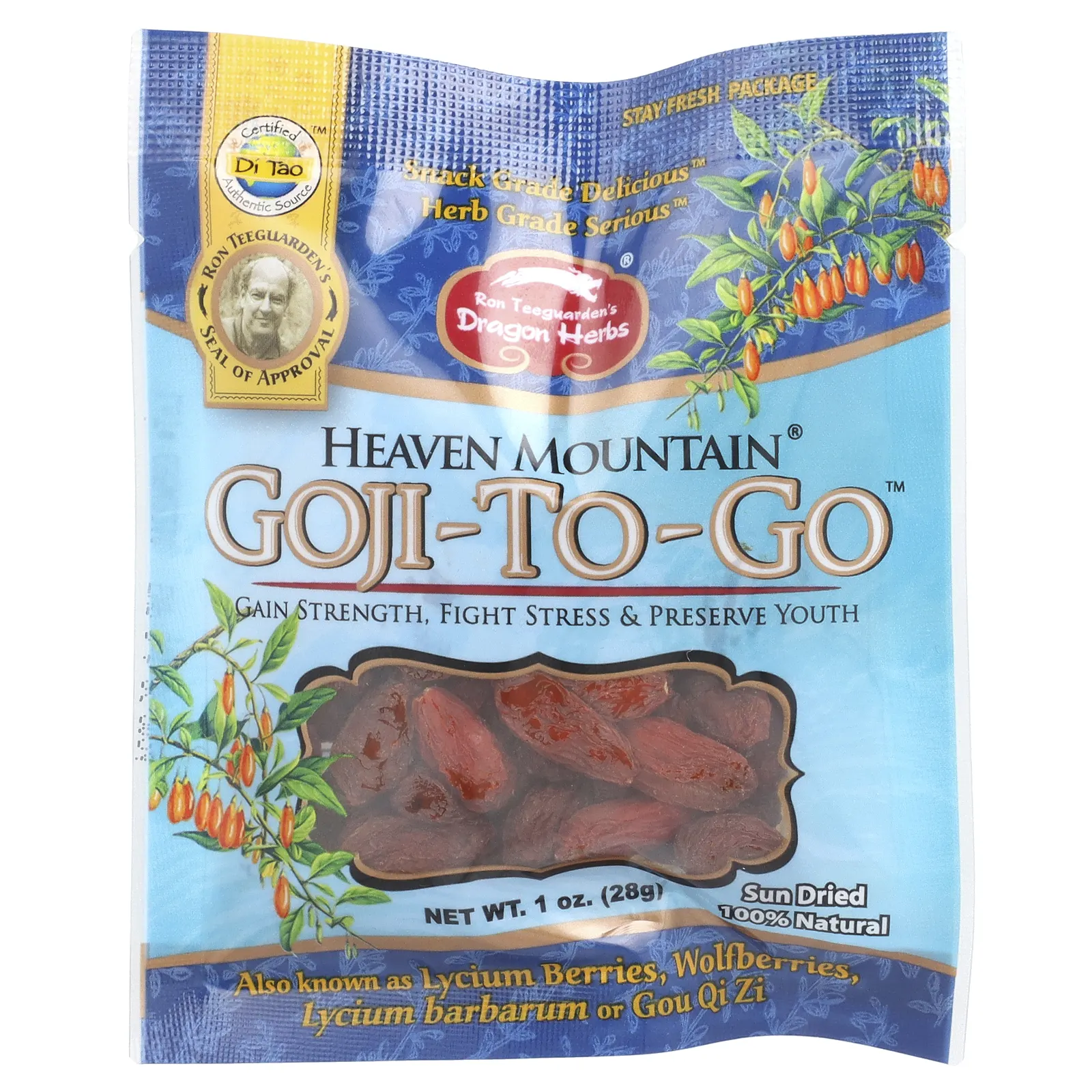 Dragon Herbs, Heaven Mountain, Goji-To-Go, 28 г (1 унция)