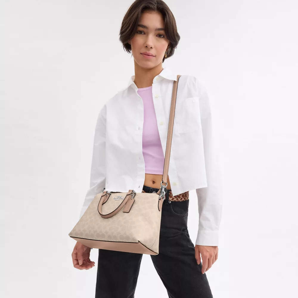 Сумка COACH Georgia Satchel Bag In Signature Canvas