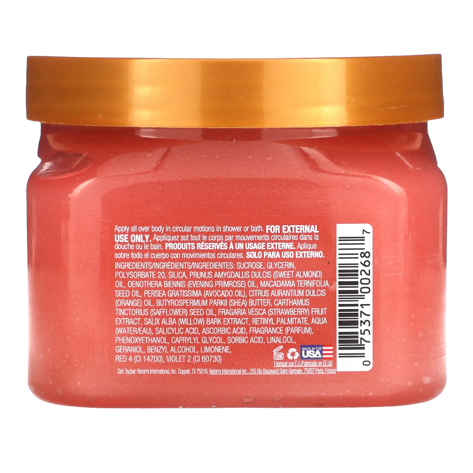 Tree Hut, Сахарный скраб ши, клубника, 510 г (18 унций)