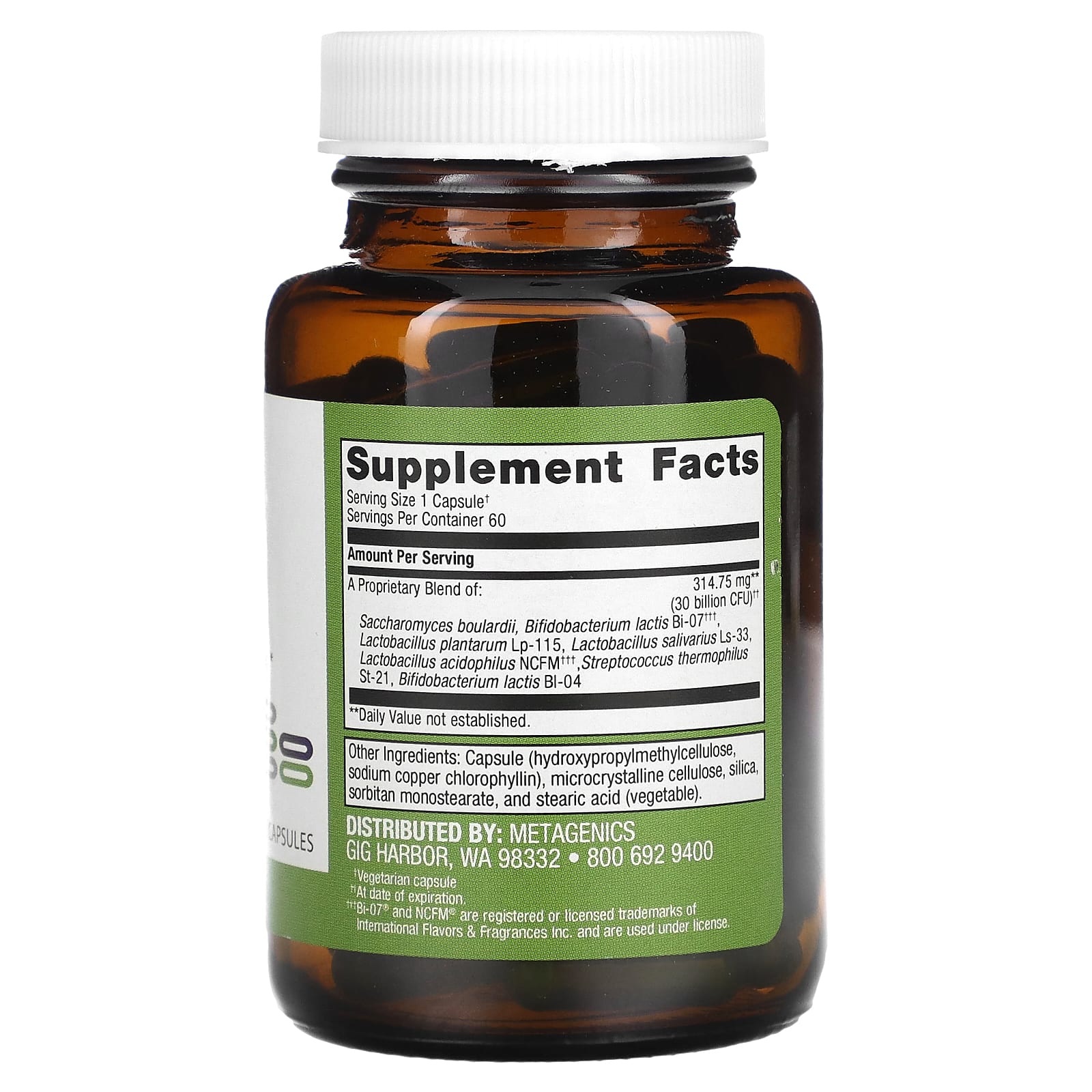 Metagenics, UltraFlora Spectrum, 60 капсул